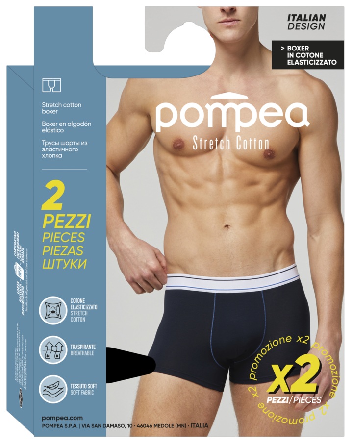 POMPEA, Stretch Cotton boxer