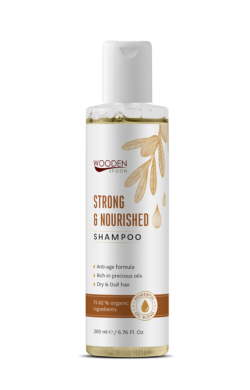 Wooden Spoon Шампоан за суха коса Strong & Nourished Wooden Spoon Шампоан за суха коса Strong & Nourished